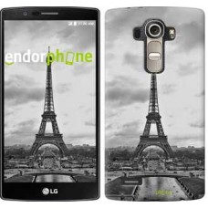 Чохол для LG G4 H815 Чорно-біла Ейфелева вежа 842u-118