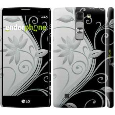 Чохол для LG G4c H522y Квіти на чорно-білому тлі 840m-389