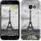 Чохол для Samsung Galaxy A3 (2017) Чорно-біла Ейфелева вежа 842m-443