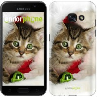 Чохол для Samsung Galaxy A3 (2017) Новорічний кошеня в шапці 494m-443