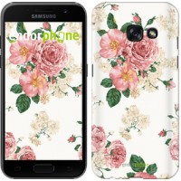 Чехол для Samsung Galaxy A3 (2017) цветочные обои v1 2293m-443