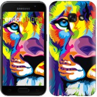 Чохол для Samsung Galaxy A3 (2017) Різнобарвний лев 2713m-443