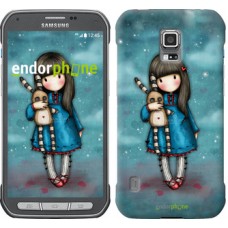 Чохол для Samsung Galaxy S5 Active G870 Дівчинка з зайчиком 915u-364