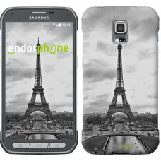 Чохол для Samsung Galaxy S5 Active G870 Чорно-біла Ейфелева вежа 842u-364