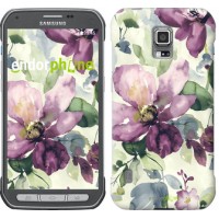Чохол для Samsung Galaxy S5 Active G870 Квіти аквареллю 2237u-364