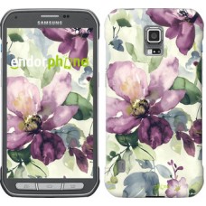 Чохол для Samsung Galaxy S5 Active G870 Квіти аквареллю 2237u-364