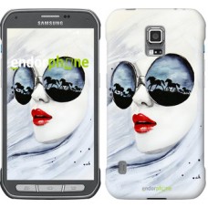 Чохол для Samsung Galaxy S5 Active G870 Дівчина аквареллю 2829u-364