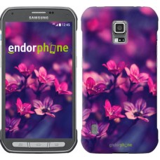 Чохол для Samsung Galaxy S5 Active G870 Пурпурові квіти 2719u-364