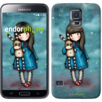 Чохол для Samsung Galaxy S5 Duos SM G900FD Дівчинка з зайчиком 915c-62