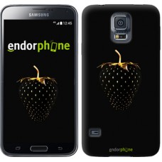 Чохол для Samsung Galaxy S5 Duos SM G900FD Чорна полуниця 3585c-62