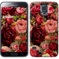 Чохол для Samsung Galaxy S5 Duos SM G900FD Квітучі троянди 2701c-62