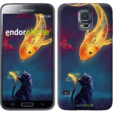 Чохол для Samsung Galaxy S5 Duos SM G900FD Кошкін сон 3017c-62