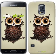 Чохол для Samsung Galaxy S5 Duos SM G900FD Сова з кави 777c-62