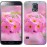 Чохол для Samsung Galaxy S5 Duos SM G900FD Рожева примула 508c-62