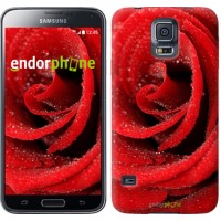 Чохол для Samsung Galaxy S5 Duos SM G900FD Червона троянда 529c-62