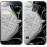 Чохол для Samsung Galaxy S5 G900H Квіти на чорно-білому тлі 840c-24