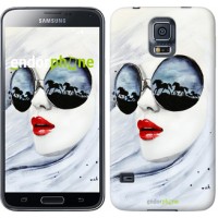 Чохол для Samsung Galaxy S5 G900H Дівчина аквареллю 2829c-24