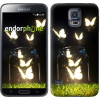 Чохол для Samsung Galaxy S5 G900H Сяючі метелики 2983c-24