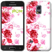 Чохол для Samsung Galaxy S5 mini G800H Намальовані троянди 724m-44