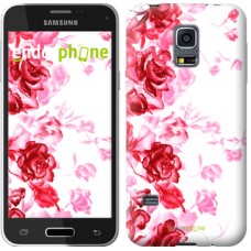 Чохол для Samsung Galaxy S5 mini G800H Намальовані троянди 724m-44