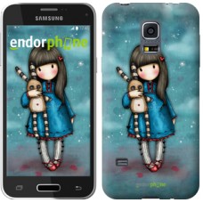 Чохол для Samsung Galaxy S5 mini G800H Дівчинка з зайчиком 915m-44