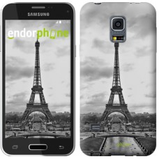 Чохол для Samsung Galaxy S5 mini G800H Чорно-біла Ейфелева вежа 842m-44