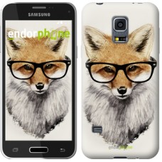 Чохол для Samsung Galaxy S5 mini G800H Лис в окулярах 2707m-44