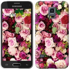 Чохол для Samsung Galaxy S5 mini G800H Троянди і півонії 2875m-44