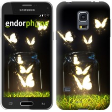 Чохол для Samsung Galaxy S5 mini G800H Сяючі метелики 2983m-44