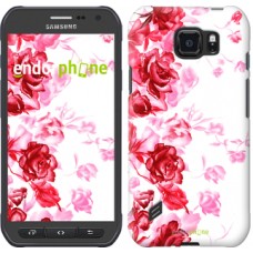 Чохол для Samsung Galaxy S6 active G890 Намальовані троянди 724u-331
