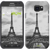Чохол для Samsung Galaxy S6 active G890 Чорно-біла Ейфелева вежа 842u-331