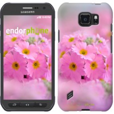 Чохол для Samsung Galaxy S6 active G890 Рожева примула 508u-331