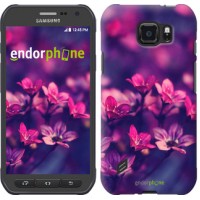 Чохол для Samsung Galaxy S6 active G890 Пурпурові квіти 2719u-331