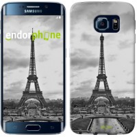 Чохол для Samsung Galaxy S6 Edge G925F Чорно-біла Ейфелева вежа 842c-83