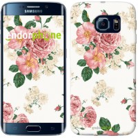 Чохол для Samsung Galaxy S6 Edge G925F квіткові шпалери v1 2293c-83