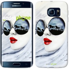 Чохол для Samsung Galaxy S6 Edge G925F Дівчина аквареллю 2829c-83