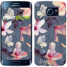 Чохол для Samsung Galaxy S6 Edge G925F Намальовані квіти 2714c-83