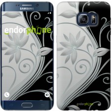 Чохол для Samsung Galaxy S6 Edge Plus G928 Квіти на чорно-білому тлі 840u-189