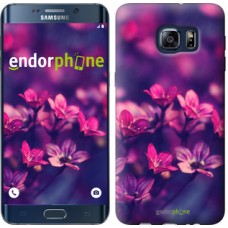 Чохол для Samsung Galaxy S6 Edge Plus G928 Пурпурові квіти 2719u-189