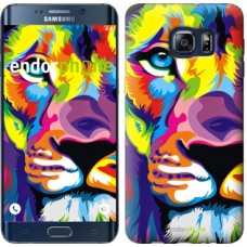 Чохол для Samsung Galaxy S6 Edge Plus G928 Різнобарвний лев 2713u-189