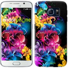 Чохол для Samsung Galaxy S6 G920 Абстрактні квіти 511c-80