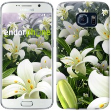 Чохол для Samsung Galaxy S6 G920 Білі лілії 2686c-80