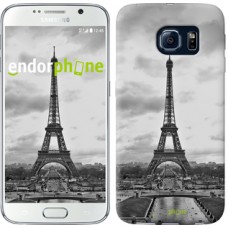 Чохол для Samsung Galaxy S6 G920 Чорно-біла Ейфелева вежа 842c-80