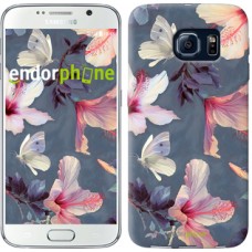 Чохол для Samsung Galaxy S6 G920 Намальовані квіти 2714c-80