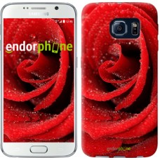 Чохол для Samsung Galaxy S6 G920 Червона троянда 529c-80