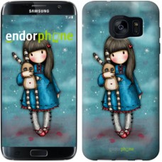 Чехол для Samsung Galaxy S7 Edge G935F Девочка с зайчиком 915c-257