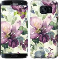 Чохол для Samsung Galaxy S7 Edge G935F Квіти аквареллю 2237c-257