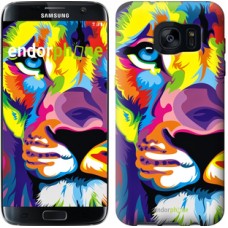 Чохол для Samsung Galaxy S7 Edge G935F Різнобарвний лев 2713c-257