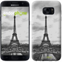 Чохол для Samsung Galaxy S7 G930F Чорно-біла Ейфелева вежа 842m-106