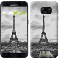 Чохол для Samsung Galaxy S7 G930F Чорно-біла Ейфелева вежа 842m-106